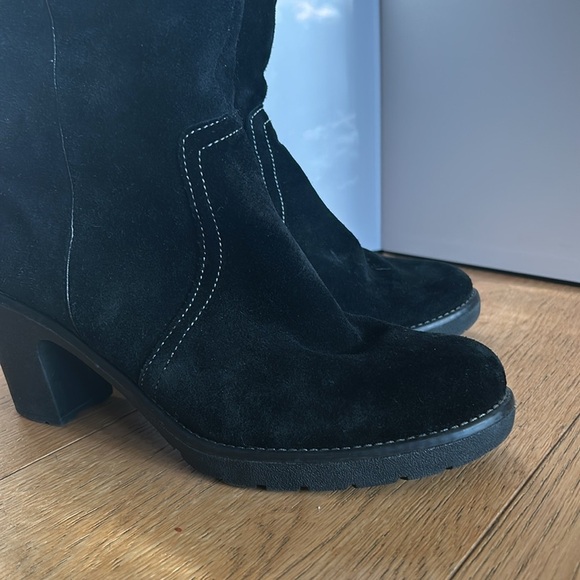 Sporto Size 8.5 Waterproof Faux-Fur Heeled Winter Boots — Black, Warm & Chic - Picture 4 of 6